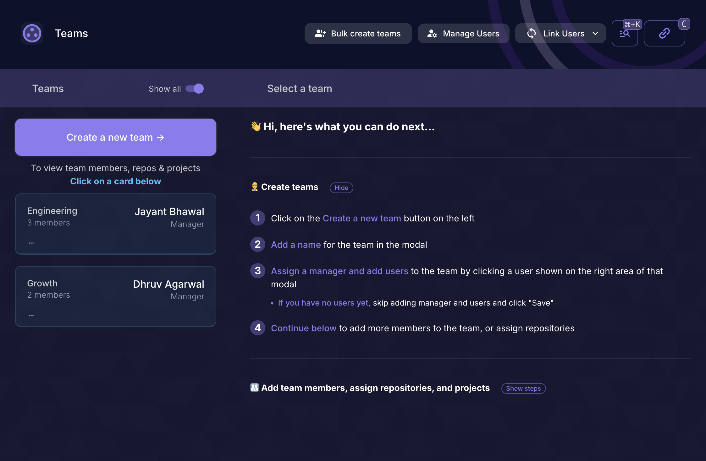 Teams v1 preview